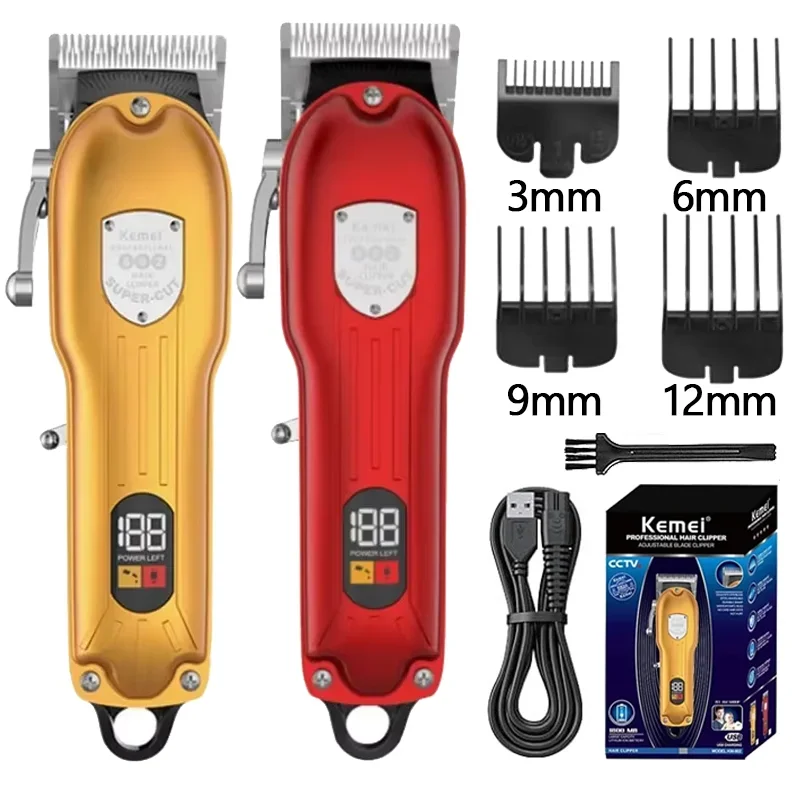 Original Kemei Professional Hair Trimmer For Men Electric Hair Clipper Beard Rechargeable Hair Cutting Machine 10W Power Clipper
Original Kemei Professional Hair Trimmer For Men Electric Hair Clipper Beard Rechargeable Hair Cutting Machine 10W Power Clipper