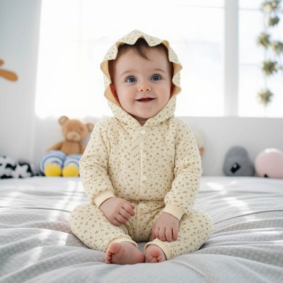 Long Sleeve Winter Warm Baby Girls Rompers Cute Thickened Hooded Clothing
Long Sleeve Winter Warm Baby Girls Rompers Cute Thickened Hooded Clothing