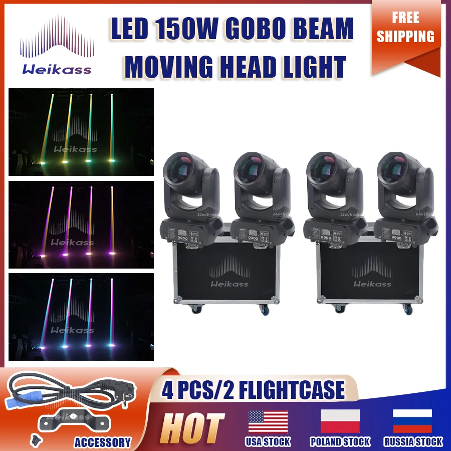 No Duty 2 Flightcase 4Pcs Mini LED Moving Head 150W Beam+Spot+ 18 Rotating Prisms Dmx Stage Light Effect Wash Light Disco Dj Bar
No Duty 2 Flightcase 4Pcs Mini LED Moving Head 150W Beam+Spot+ 18 Rotating Prisms Dmx Stage Light Effect Wash Light Disco Dj Bar