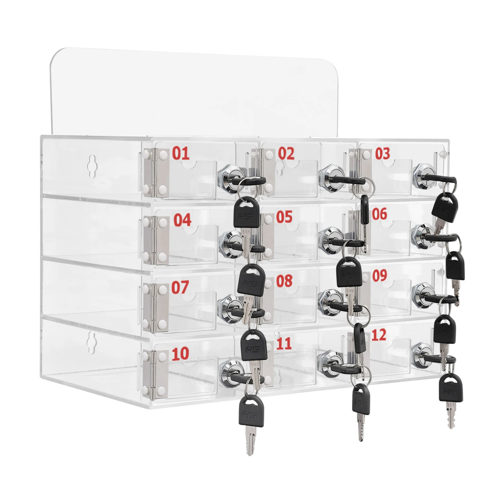 12/15/20/25 Slot Cell Phone Storage Box, Acrylic Phone Cabinet with Door Locks & Keys, Wall Mount or Tabletop for Classroom
12/15/20/25 Slot Cell Phone Storage Box, Acrylic Phone Cabinet with Door Locks & Keys, Wall Mount or Tabletop for Classroom