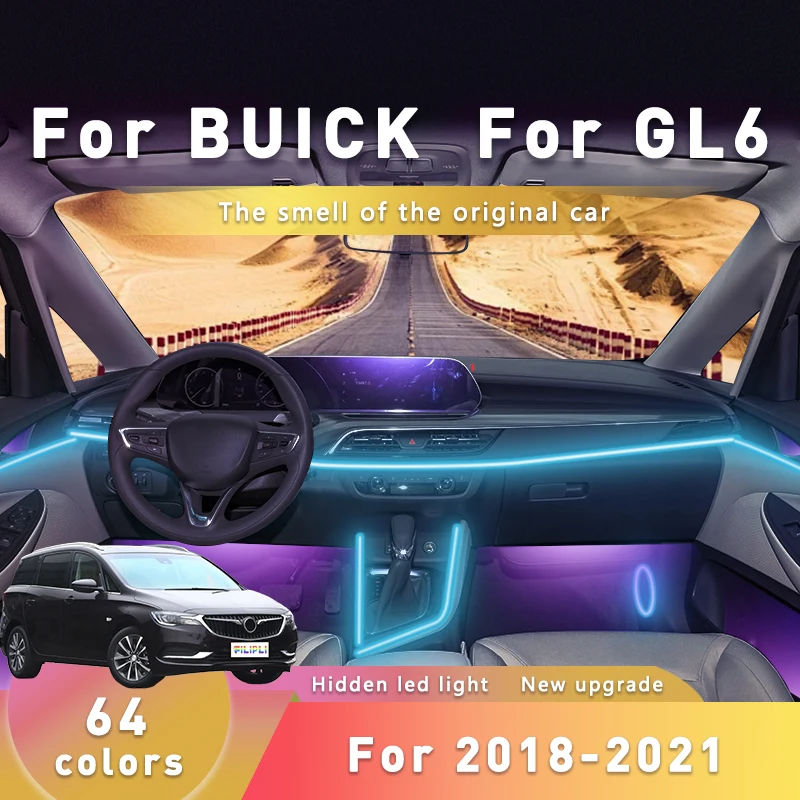 FILIPLI для BUICK G16 для 2018-2021 64 RGB цветной акриловый ночной вождения салона автомобиля окружающее освещение с управлением через Bluetooth
FILIPLI для BUICK G16 для 2018-2021 64 RGB цветной акриловый ночной вождения салона автомобиля окружающее освещение с управлением через Bluetooth