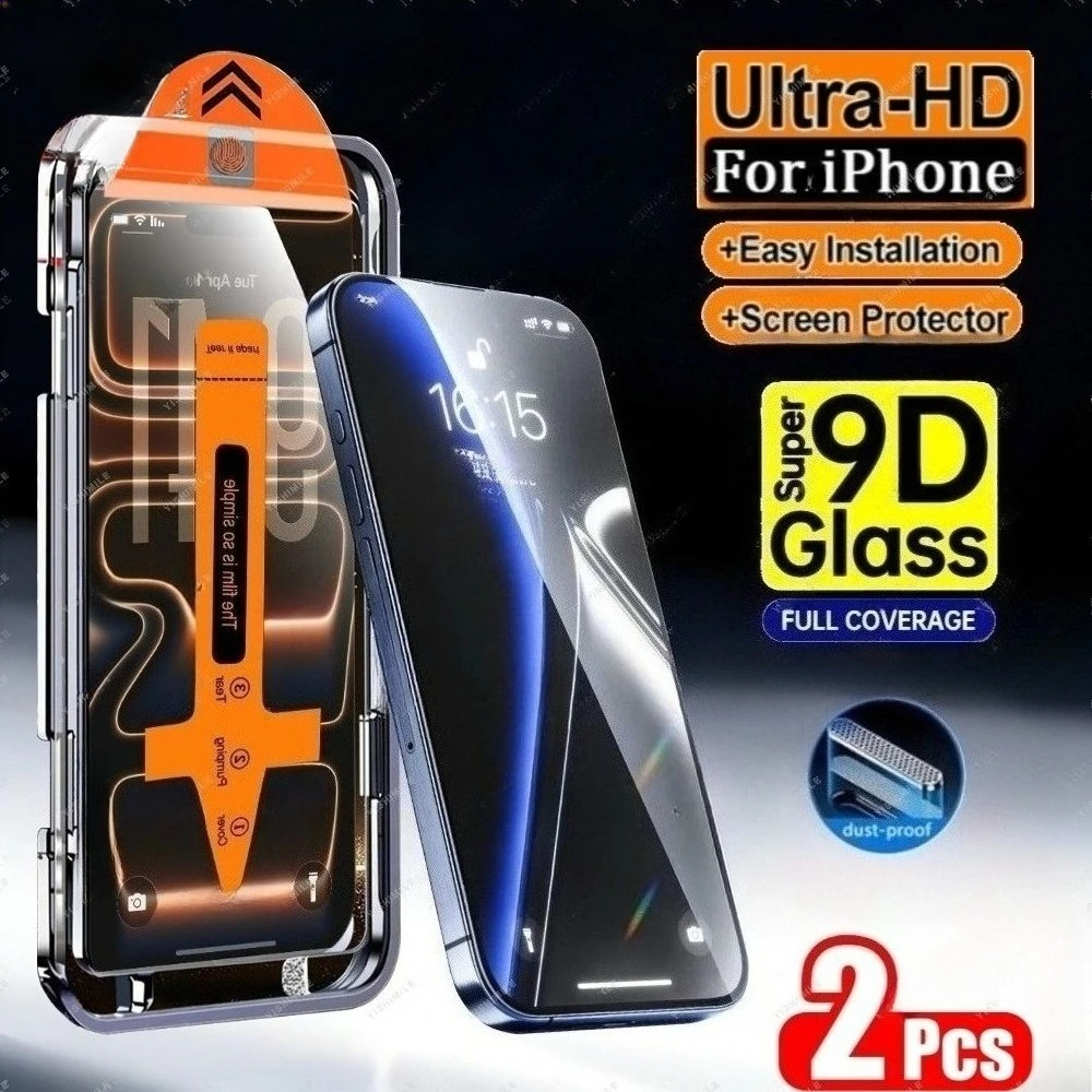 2 шт. Защитное стекло с полным покрытием для iPhone 17, 16, 15, 14 Pro Max, 16, 15 Plus, Air, 13, 12, 11 Pro, Mini, установка в один клик
2 шт. Защитное стекло с полным покрытием для iPhone 17, 16, 15, 14 Pro Max, 16, 15 Plus, Air, 13, 12, 11 Pro, Mini, установка в один клик