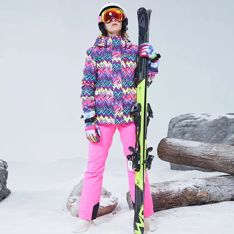 Woman Snowboard Skiing Suit Thermal Breathable Jacket+Pant Ski Full Set Outdoor Winter Ski Suit Windproof Waterproof Snow Suit
Woman Snowboard Skiing Suit Thermal Breathable Jacket+Pant Ski Full Set Outdoor Winter Ski Suit Windproof Waterproof Snow Suit