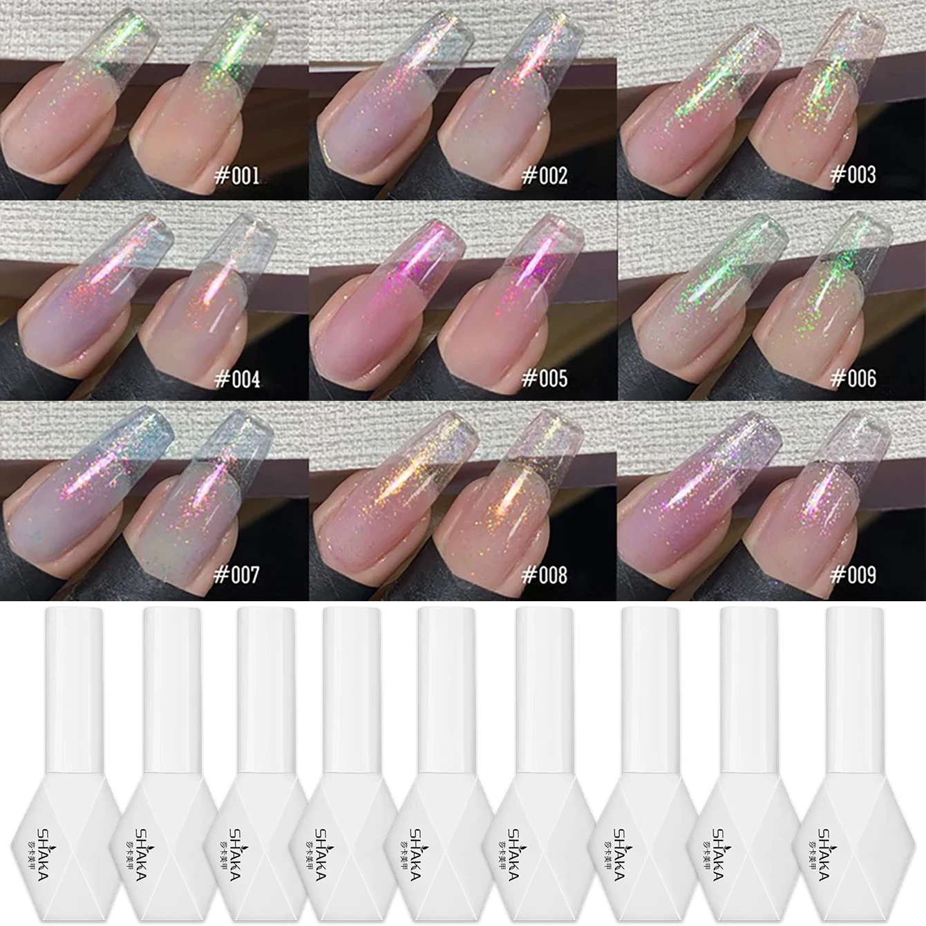 1 шт. SHAKA Spring Nails Brilliant Ice Transparent Bursting Pink Blue Green Gel Nail Polish 2026 Суперблестящий гель-лак с глиттером
1 шт. SHAKA Spring Nails Brilliant Ice Transparent Bursting Pink Blue Green Gel Nail Polish 2026 Суперблестящий гель-лак с глиттером