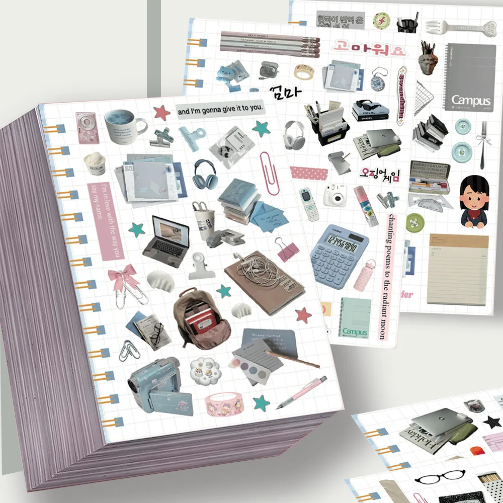 8Pcs Stationery Shop Scrapbook Journal Stickers Simple Fresh High-End Healing Decal Creative Packing Material for Gift Wrap
8Pcs Stationery Shop Scrapbook Journal Stickers Simple Fresh High-End Healing Decal Creative Packing Material for Gift Wrap