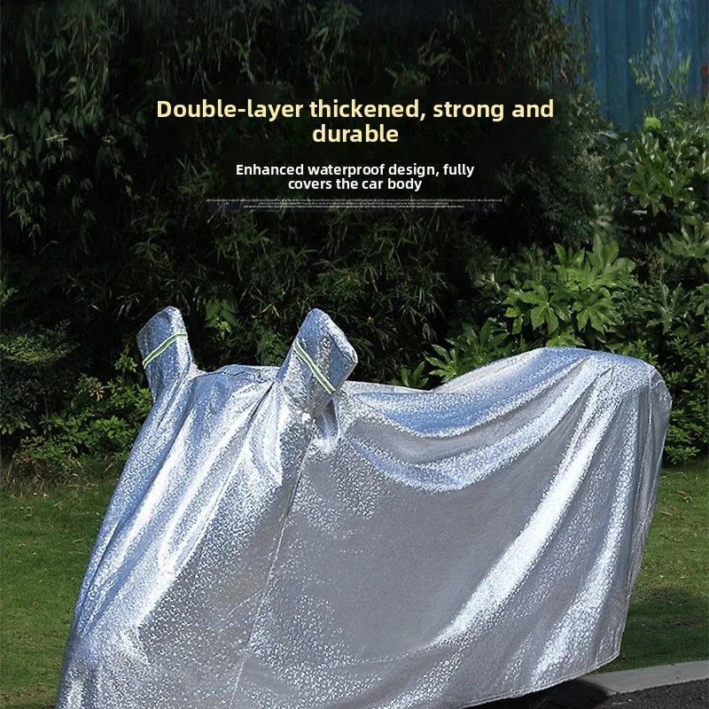 Thickened Vehicle Motorcycle Rainproof Cover Sun Protection Dustproof Car Cover Shade Cloth Car Cover
Thickened Vehicle Motorcycle Rainproof Cover Sun Protection Dustproof Car Cover Shade Cloth Car Cover