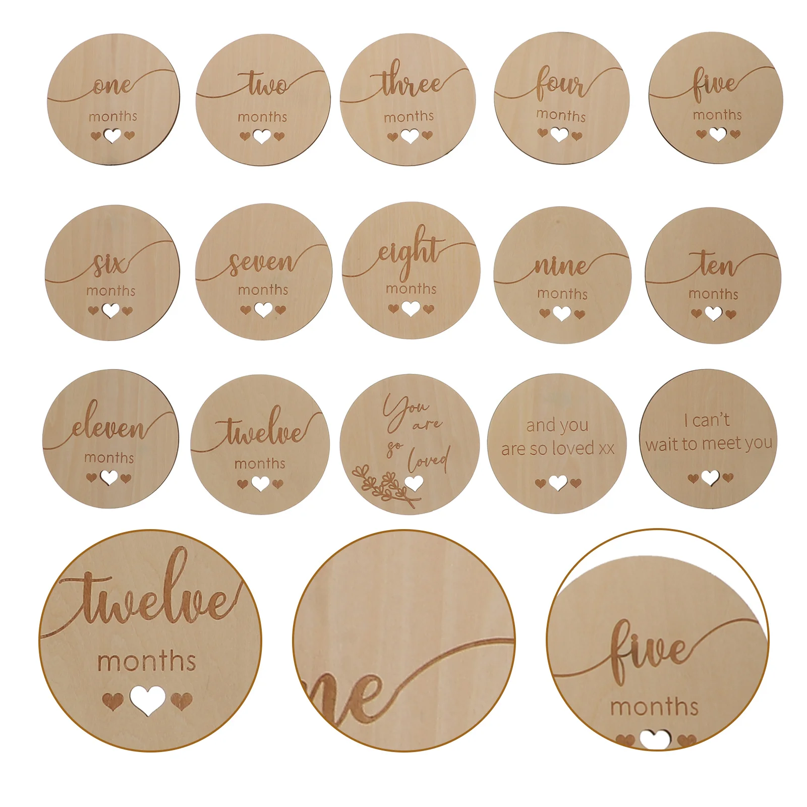 1 комплект, ежемесячные открытки для роста ребенка, деревянные ежемесячные открытки для новорожденных, памятные фотокарточки на день рождения для младенцев 
1 комплект, ежемесячные открытки для роста ребенка, деревянные ежемесячные открытки для новорожденных, памятные фотокарточки на день рождения для младенцев