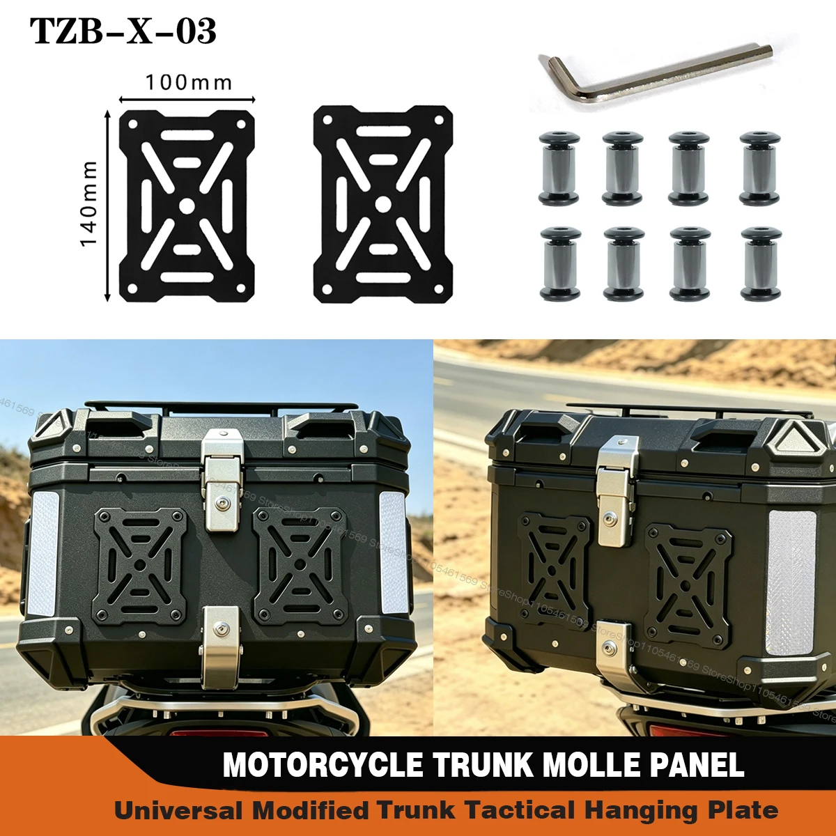 Motorcycle Molle Panel For Trunk Storage Aluminum alloy Waterproof Tactical 28L-100L Universal Side Box Organizer Modular 2PCS
Motorcycle Molle Panel For Trunk Storage Aluminum alloy Waterproof Tactical 28L-100L Universal Side Box Organizer Modular 2PCS