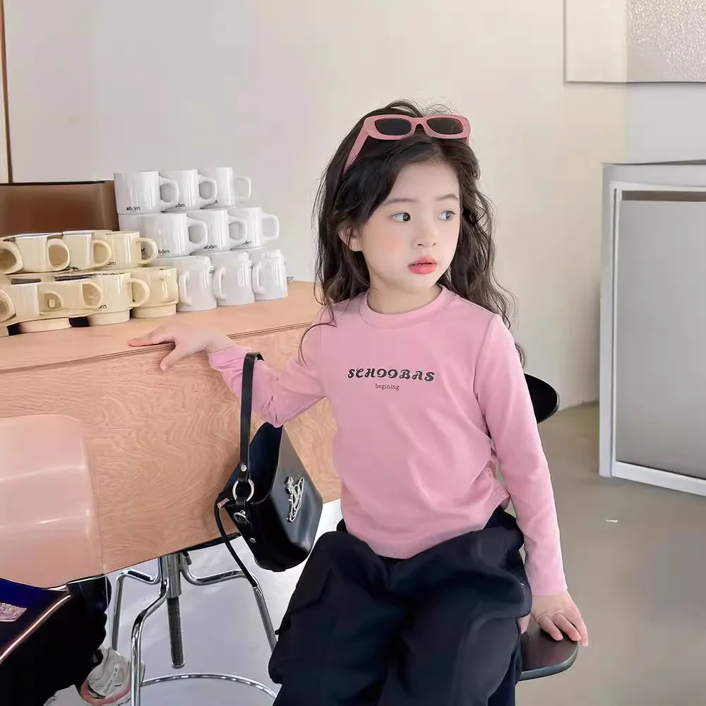 Girls T Shirt 2024 Spring New Children Casual Top Baby Fashion Base Shirt Children Clothes Baby Girl Long Sleeves Top Clothes
Girls T Shirt 2024 Spring New Children Casual Top Baby Fashion Base Shirt Children Clothes Baby Girl Long Sleeves Top Clothes