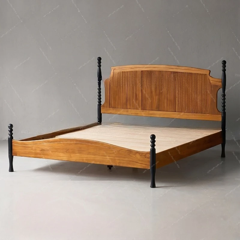 Myanmar teak French retro log bed Wacheng old teak pure solid wood medium ancient style 1.8 master bedroom double wedding bed
Myanmar teak French retro log bed Wacheng old teak pure solid wood medium ancient style 1.8 master bedroom double wedding bed