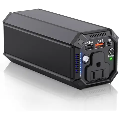 Portable Power Bank with AC Outlet 100W Laptop Charger 98Wh 27000mAh High Capacity 65W PD USB C Battery Pack for Travel