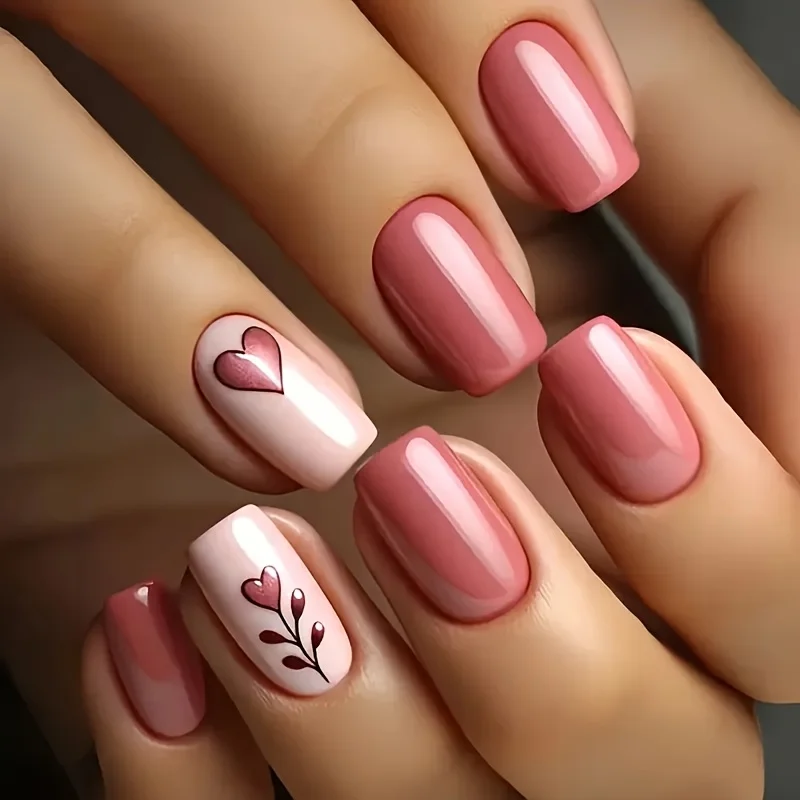 24Pcs European Valentine's Day heart-shaped flower short nail set (including removable gel and nail file) anniversary gift, perfect gift for ladies, birthday gift, holiday gift
24Pcs European Valentine's Day heart-shaped flower short nail set (including removable gel and nail file) anniversary gift, perfect gift for ladies, birthday gift, holiday gift