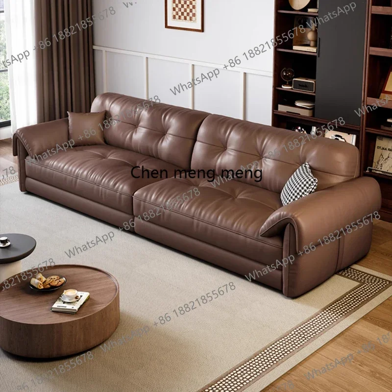 D182 Luxury Minimalist Living Room Sofa Genuine Leather Vintage Double Living Room Sofa Puff Soft Ergonomic Muebles Hotel Furni
D182 Luxury Minimalist Living Room Sofa Genuine Leather Vintage Double Living Room Sofa Puff Soft Ergonomic Muebles Hotel Furni