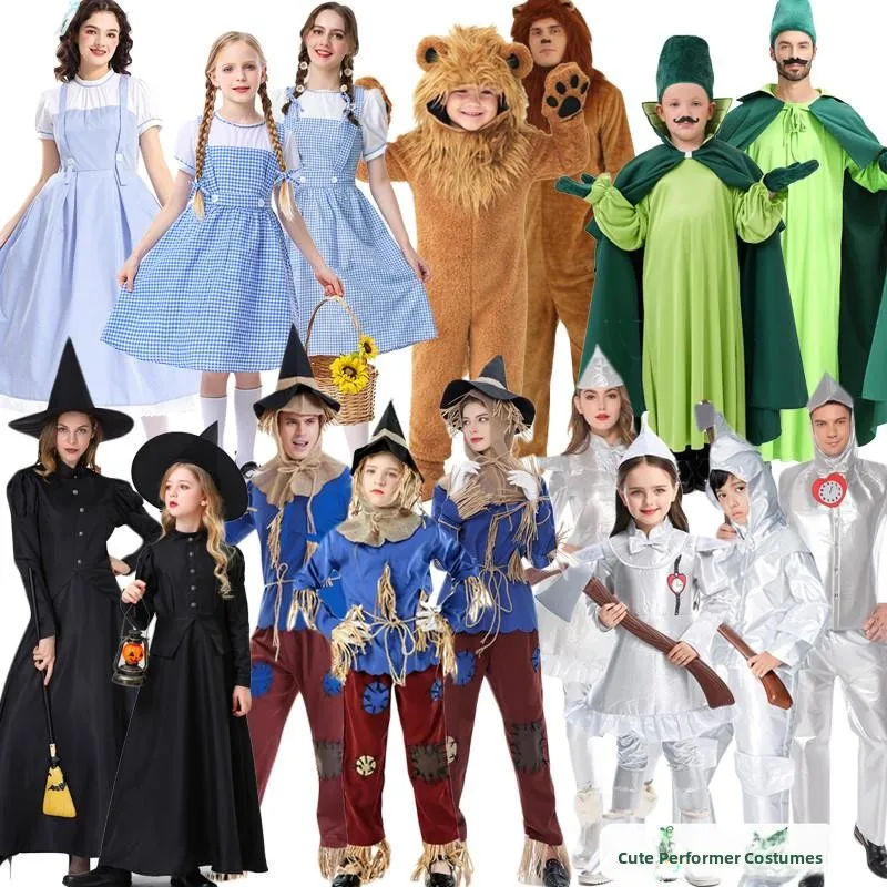 Halloween Green Wild Goose Chase Costume Lion Straw Man Dorothy Tin Man Performance Outfit for Kindergarten Parent-Child Play
Halloween Green Wild Goose Chase Costume Lion Straw Man Dorothy Tin Man Performance Outfit for Kindergarten Parent-Child Play