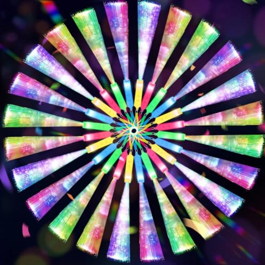 100 PCS Glow Fiber Wands Sticks LED Light Wands Glow in The Dark Party Supplies Fiber Optic Wands LED Flashing Sticks Fiber Opt
100 PCS Glow Fiber Wands Sticks LED Light Wands Glow in The Dark Party Supplies Fiber Optic Wands LED Flashing Sticks Fiber Opt