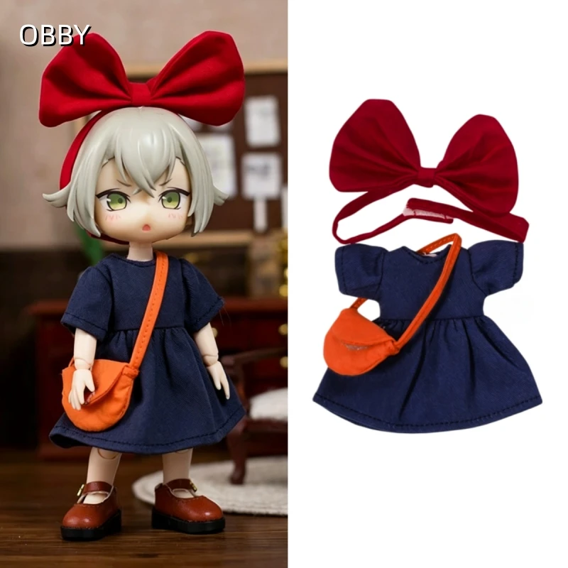 For Obitsu 11 Doll Kiki Delivery Service Cute Dress For OB11 Gsc 1/12 Molly YMY Body Doll Cloth NAGI Doll Outfit Clothes
For Obitsu 11 Doll Kiki Delivery Service Cute Dress For OB11 Gsc 1/12 Molly YMY Body Doll Cloth NAGI Doll Outfit Clothes