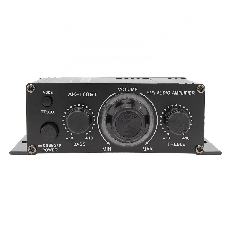 2.0 channel hi-fi bluetooth amplifier ak-160 - mini pure class a amplifier for home and pc audio systems
2.0 channel hi-fi bluetooth amplifier ak-160 - mini pure class a amplifier for home and pc audio systems