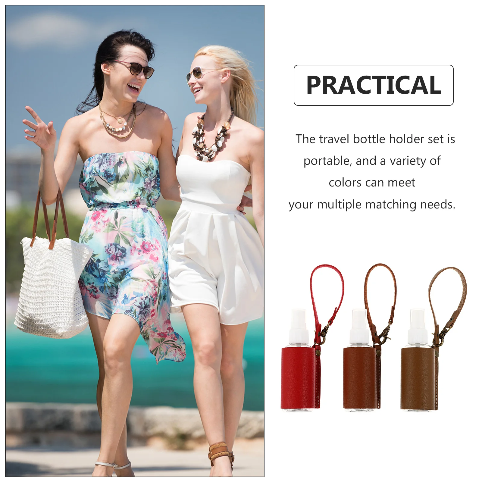 3set Lightweight Portable Spray Bottles With Keychain Pu Cover Travel Perfume Empty Bottle Container
3set Lightweight Portable Spray Bottles With Keychain Pu Cover Travel Perfume Empty Bottle Container