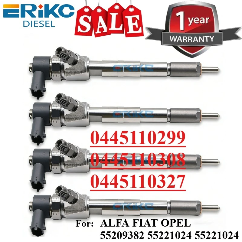 4PCS 0445110299 0445110308 0445110327 Original Fuel Injection for Diessel ALFA FIAT OPEL 55209382 55221024 55221024
4PCS 0445110299 0445110308 0445110327 Original Fuel Injection for Diessel ALFA FIAT OPEL 55209382 55221024 55221024