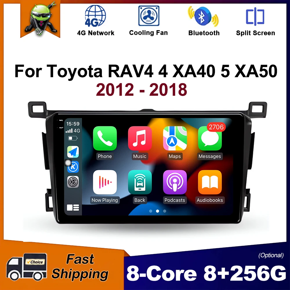 Android OS Car Radio for Toyota RAV4 4 XA40 5 XA50 2012 - 2018 Multimedia Stereo Player GPS Navigation Wireless Carplay WiFi RHD
Android OS Car Radio for Toyota RAV4 4 XA40 5 XA50 2012 - 2018 Multimedia Stereo Player GPS Navigation Wireless Carplay WiFi RHD