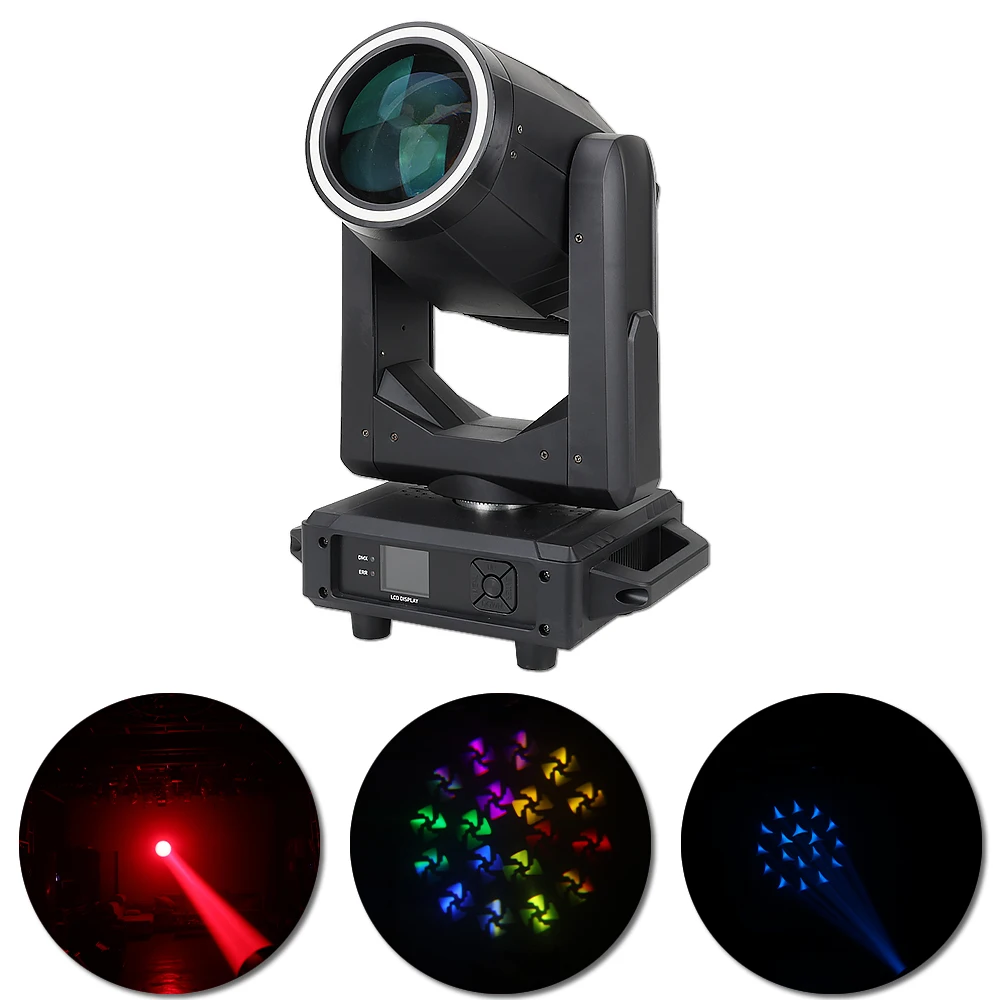295W Beam Moving Head Light with LED Strip DMX512 Stage Lighting 16CH Prism Focus Color Gobo for DJ Club Party Event Show
295W Beam Moving Head Light with LED Strip DMX512 Stage Lighting 16CH Prism Focus Color Gobo for DJ Club Party Event Show