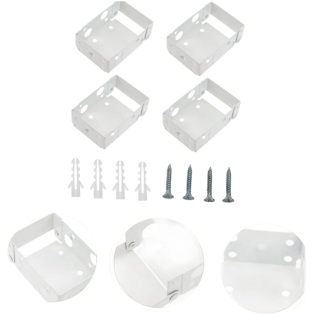 Набор из четырех белых металлических кронштейнов 5 см для рулонных штор, стандартные левый и правый кронштейны для установки внутренних или наружных жалюзи.
Набор из четырех белых металлических кронштейнов 5 см для рулонных штор, стандартные левый и правый кронштейны для установки внутренних или наружных жалюзи.