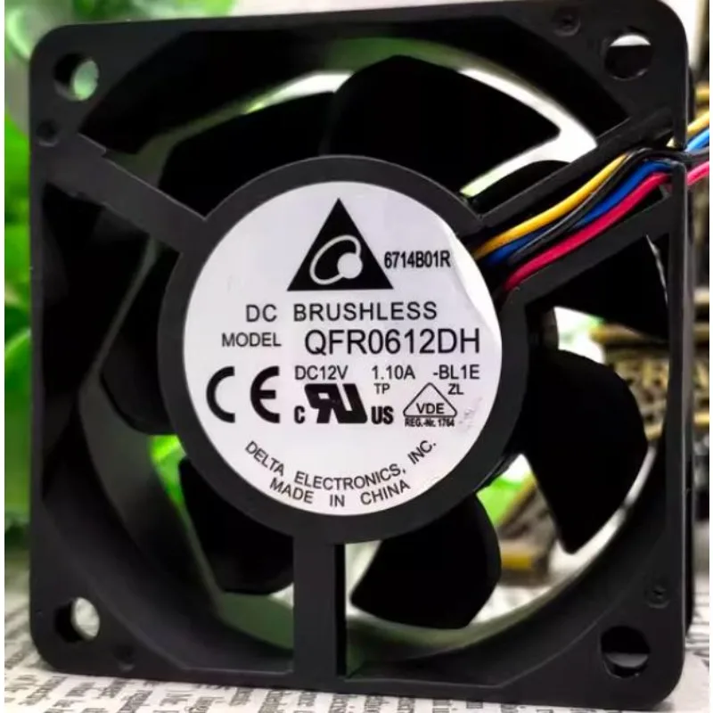 New Fan for Delta QFR0612DH 12V 1.10A Double Ball Cooling Cooler Fan 6025 60*60*25mm
New Fan for Delta QFR0612DH 12V 1.10A Double Ball Cooling Cooler Fan 6025 60*60*25mm