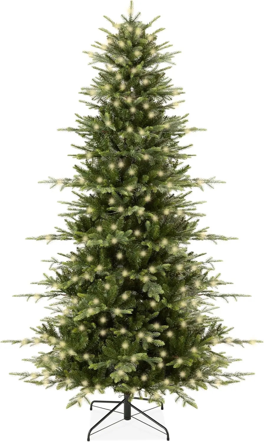 Best Choice Products 6ft Pre-Lit Artificial Aspen Christmas Tree, Noble Holiday Décor w/ 1,350 Branch Tips, 2-in-1 Multicolor
Best Choice Products 6ft Pre-Lit Artificial Aspen Christmas Tree, Noble Holiday Décor w/ 1,350 Branch Tips, 2-in-1 Multicolor