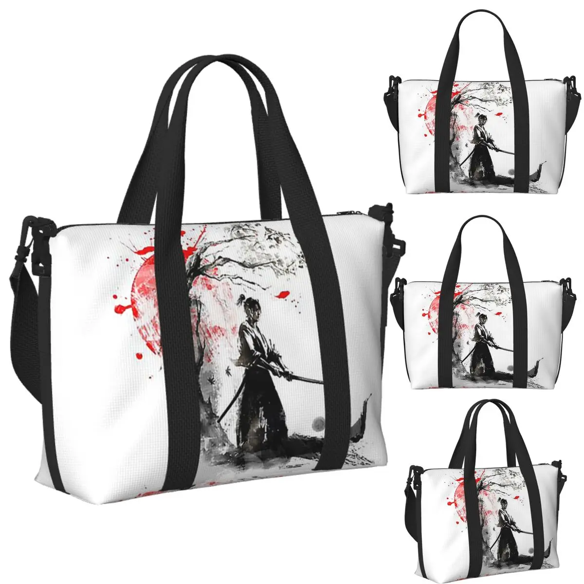 Custom Japanese Samurai Beach Travel Bag Large Capacity Tote Bags for Gym Yoga Women Shopping Duffle Shoulder Bag
Custom Japanese Samurai Beach Travel Bag Large Capacity Tote Bags for Gym Yoga Women Shopping Duffle Shoulder Bag