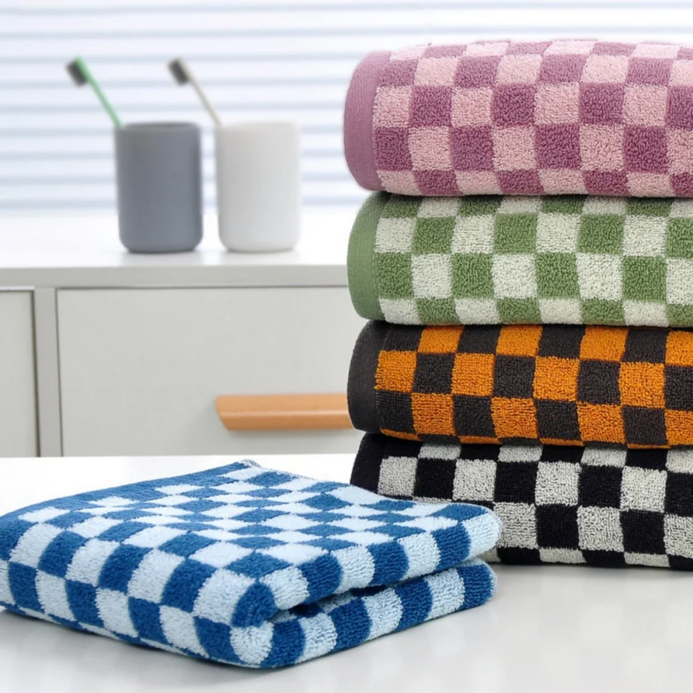 Multi Colored Plaid Towels Pure Cotton Soft Comfortable Absorbent Quick Drying Facial Towels Home Bathroom Supplies 75x35cm
Multi Colored Plaid Towels Pure Cotton Soft Comfortable Absorbent Quick Drying Facial Towels Home Bathroom Supplies 75x35cm