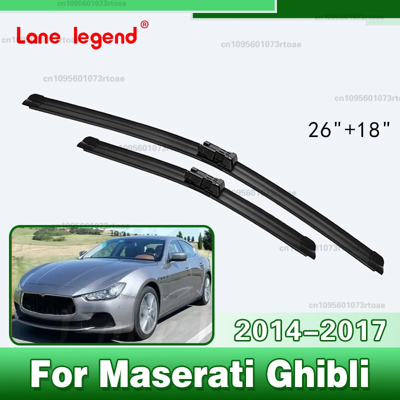 For Maserati Ghibli 2014-2018 Front Windshield Wiper Blades 2pcs Windscreen Window 26"+18" Accessories 2015 2016 2017
For Maserati Ghibli 2014-2018 Front Windshield Wiper Blades 2pcs Windscreen Window 26"+18" Accessories 2015 2016 2017