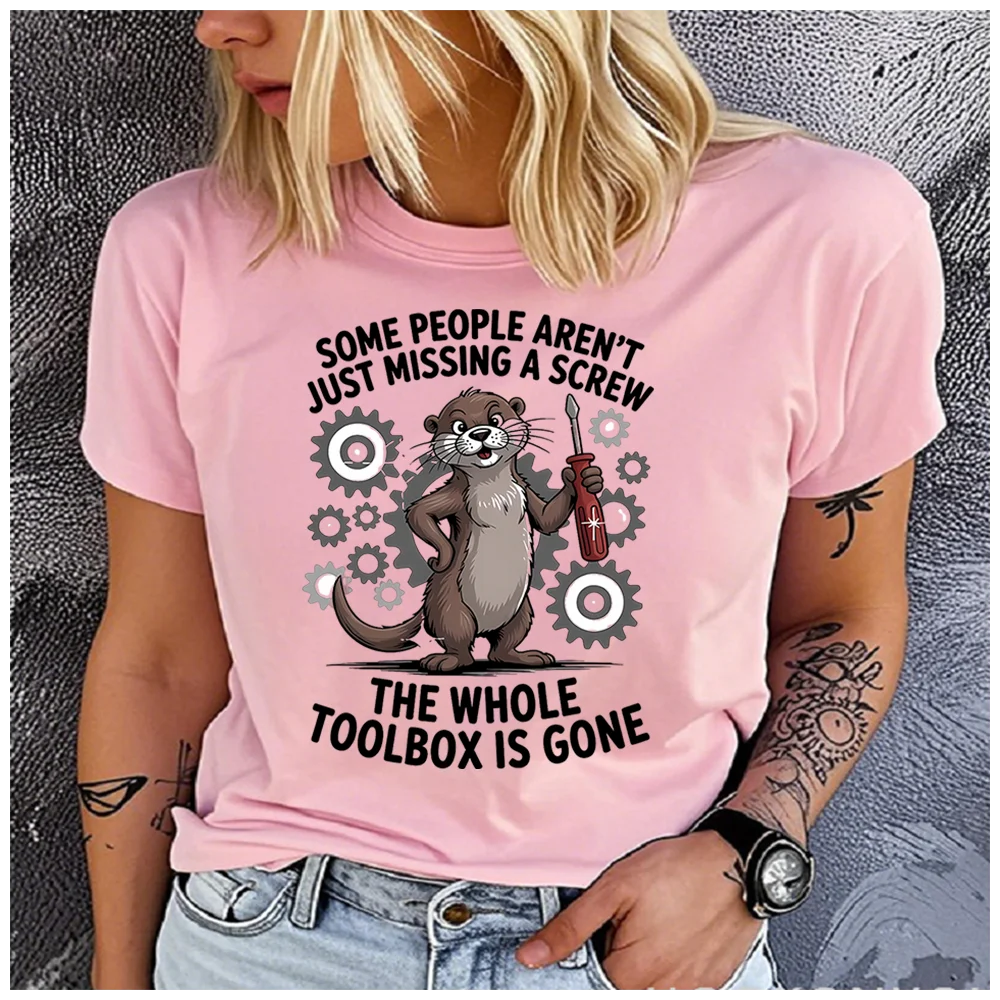 Unisex Cotton 100% Funny Otter Print T-Shirt Loose round Neck Casual Short Sleeve Fashion Top for Summer
Unisex Cotton 100% Funny Otter Print T-Shirt Loose round Neck Casual Short Sleeve Fashion Top for Summer