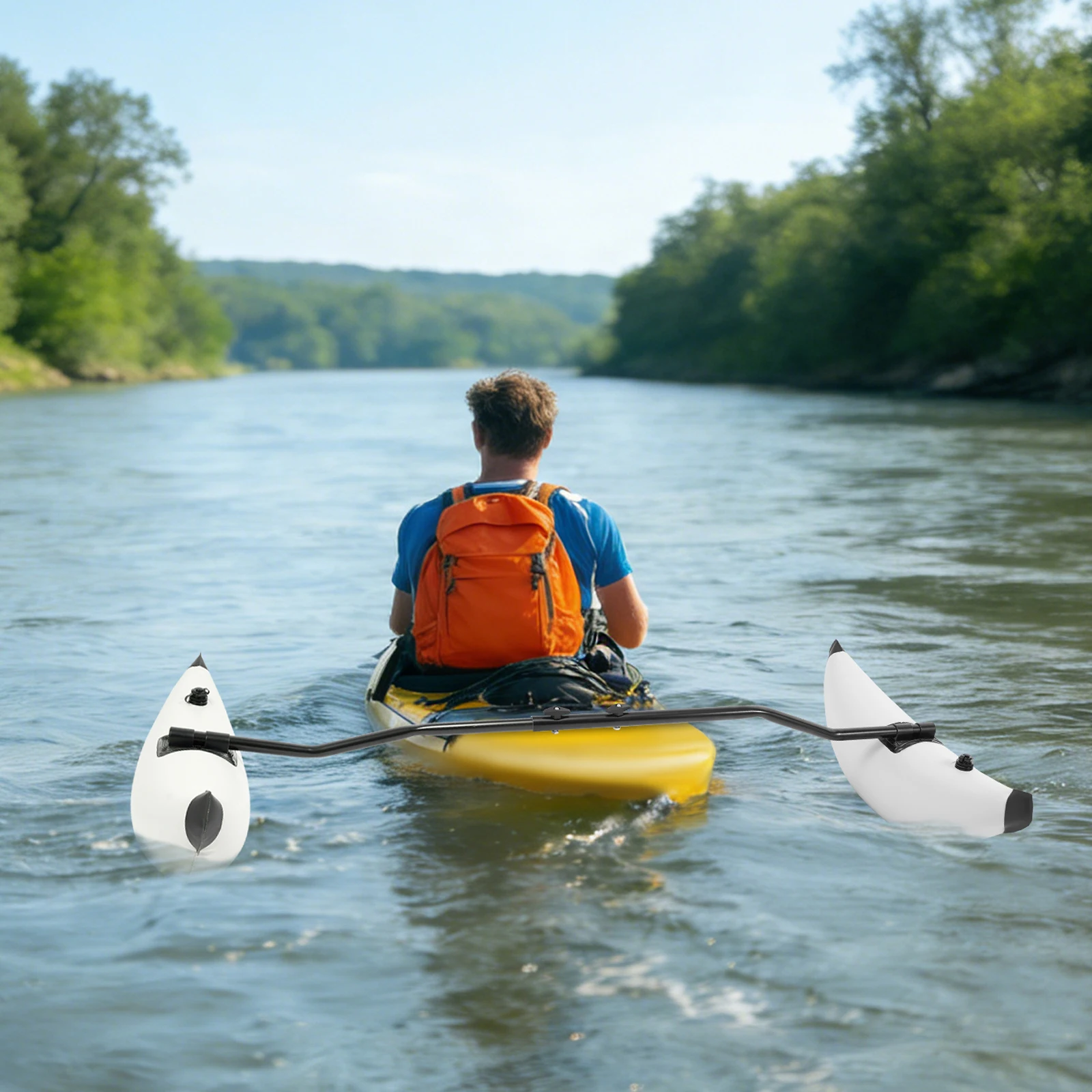 2 PCS Boats Inflatable Outriggers Dual Valves Kayak Outrigger for Fishing, Rafting, Water Skiing, Surfing, etc
2 PCS Boats Inflatable Outriggers Dual Valves Kayak Outrigger for Fishing, Rafting, Water Skiing, Surfing, etc