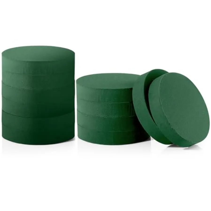 12 Pieces Round Floral Foam Wet Green Flower Foam DIY Flower Arrangement Kit for Aisle Wedding Party Decoration es
12 Pieces Round Floral Foam Wet Green Flower Foam DIY Flower Arrangement Kit for Aisle Wedding Party Decoration es