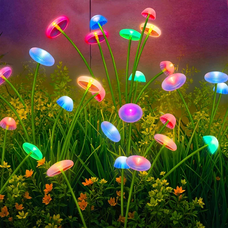 LED Outdoor Solar Mushroom Lights Garden Decor Jellyfish Sway Light Waterproof Patio Landscape Pathway Yard Lamp
LED Outdoor Solar Mushroom Lights Garden Decor Jellyfish Sway Light Waterproof Patio Landscape Pathway Yard Lamp
