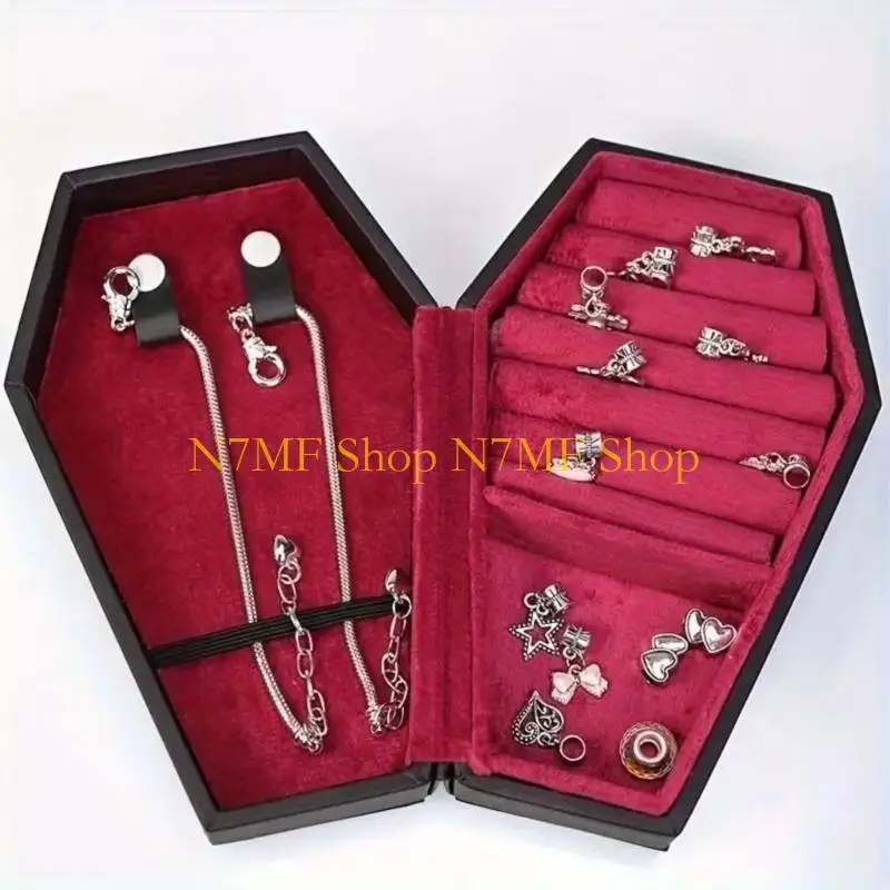 N7MF фланелевый готический держатель для ювелирных изделий, многоцелевой готический ящик для хранения ювелирных изделий для с
N7MF фланелевый готический держатель для ювелирных изделий, многоцелевой готический ящик для хранения ювелирных изделий для с