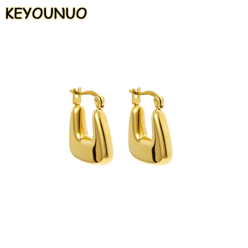 KEYOUNUO Gold Filled Hoop Earrings For Women Piercing Smooth Drop Bag Earrings Fashion Women's Party Wedding Jewelry Wholesale
KEYOUNUO Gold Filled Hoop Earrings For Women Piercing Smooth Drop Bag Earrings Fashion Women's Party Wedding Jewelry Wholesale