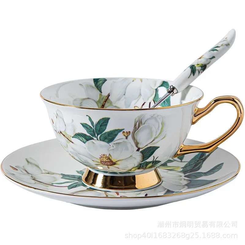 European Bone China Coffee Cup Set English Afternoon Teacup Household Nordic Ceramic Water Cup Mug Golden Holder Spoon Set
European Bone China Coffee Cup Set English Afternoon Teacup Household Nordic Ceramic Water Cup Mug Golden Holder Spoon Set