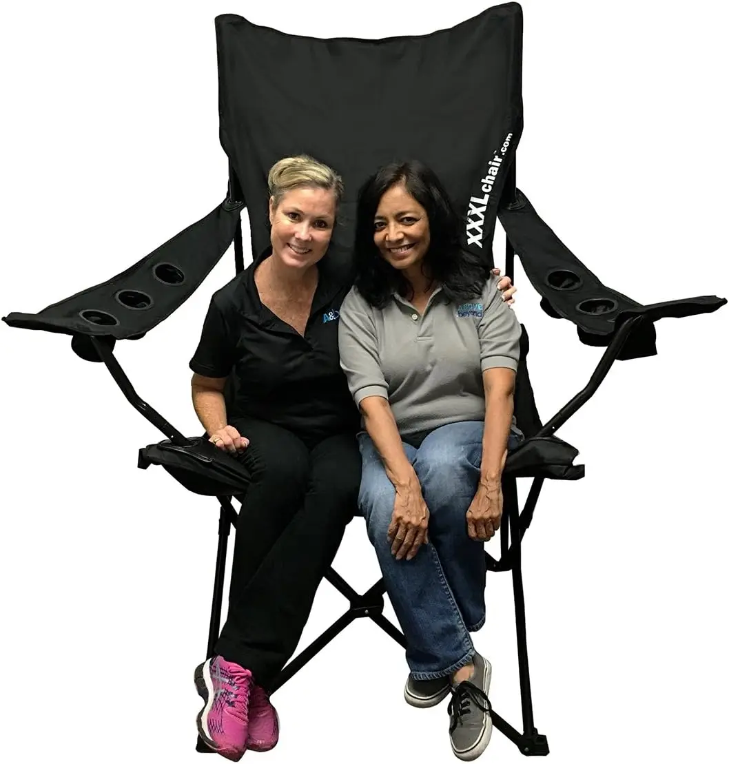 Giant Oversized Big Portable Folding Camping Beach Outdoor Tailgating Chair with 6 Cup Holders! Fold Compact into
Giant Oversized Big Portable Folding Camping Beach Outdoor Tailgating Chair with 6 Cup Holders! Fold Compact into