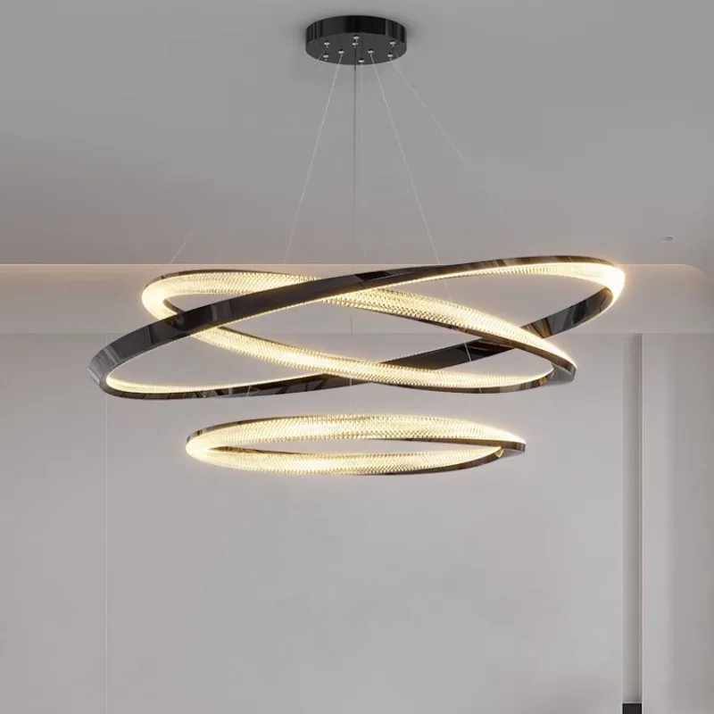 Modern Steel Dimmable Chandelier By Remote Control Stair Lustre Circle Led Pendant Lights Living Room Hanging LED Luminarias
Modern Steel Dimmable Chandelier By Remote Control Stair Lustre Circle Led Pendant Lights Living Room Hanging LED Luminarias
