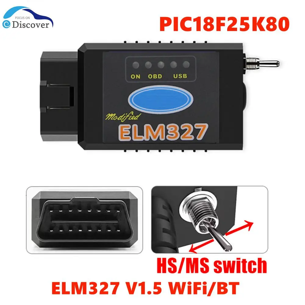 ELM327 WiFi Bluetooth V1.5 PIC18F25K80 Чип OBDII Диагностический инструмент ELM 327 ICAR2 OBDSCAN OBD2 Сканер кодов Автомобильные аксессуары
ELM327 WiFi Bluetooth V1.5 PIC18F25K80 Чип OBDII Диагностический инструмент ELM 327 ICAR2 OBDSCAN OBD2 Сканер кодов Автомобильные аксессуары