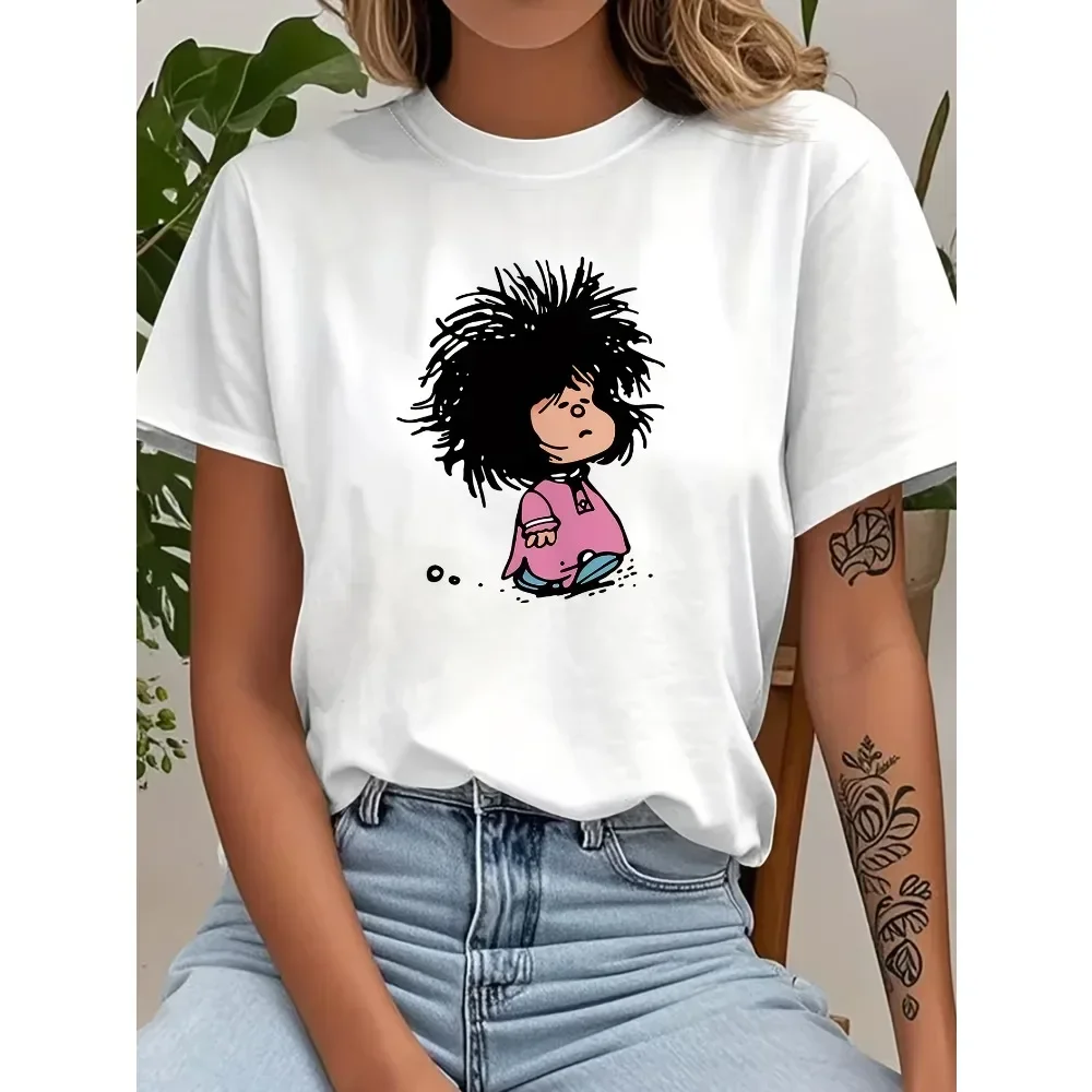 Women's Cartoon Style T-Shirt - Nostalgic Cartoon Character Print - Vintage Cartoon Party Outfit - Lightweight Round Neck
Women's Cartoon Style T-Shirt - Nostalgic Cartoon Character Print - Vintage Cartoon Party Outfit - Lightweight Round Neck