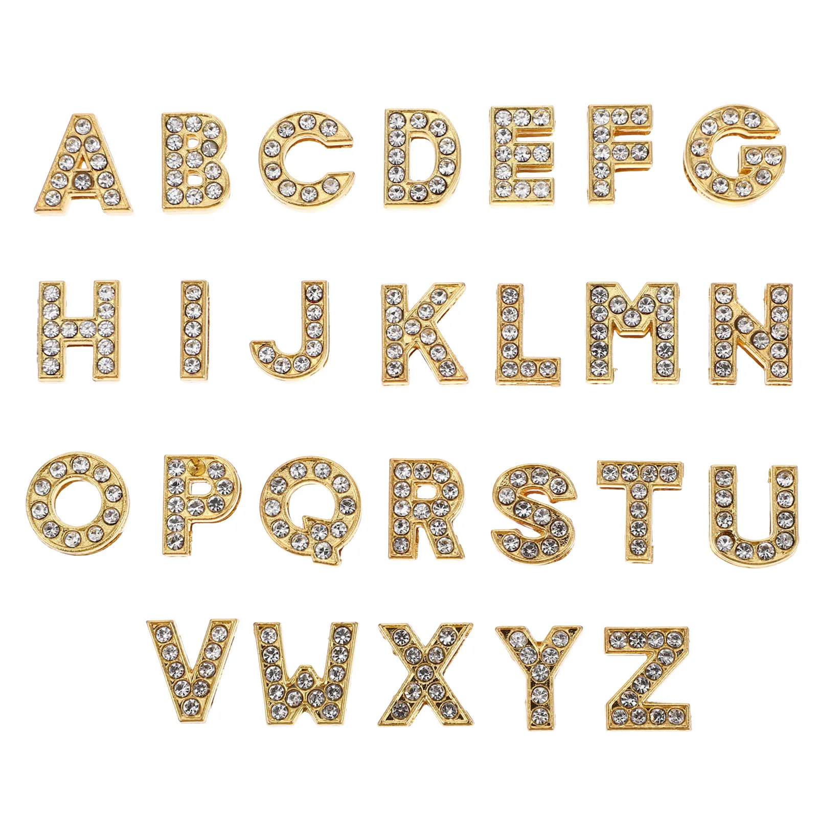 26 Pcs Alphabet Beads Jewelry Bracelet Letter Accessories Rhinestone Letters Charm Alloy Necklace Pendant Craft Project
26 Pcs Alphabet Beads Jewelry Bracelet Letter Accessories Rhinestone Letters Charm Alloy Necklace Pendant Craft Project