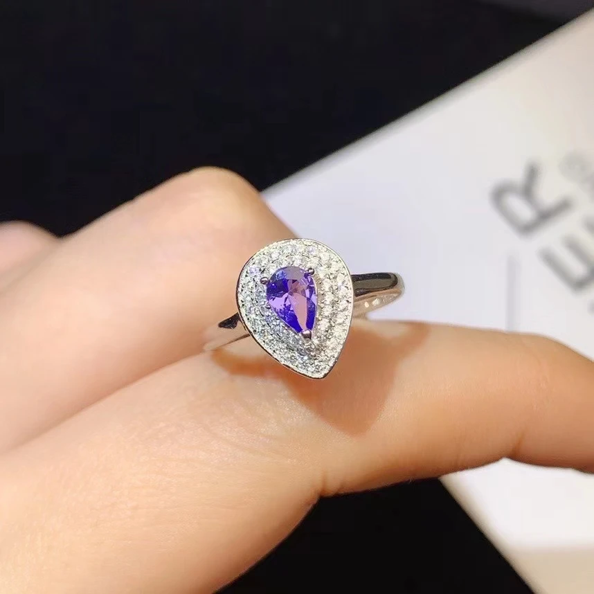 Classic Wedding Rng for Woman 4mm*6mm VVS Grade Natural Tanzanite Ring for Engagement 925 Silver Tanzanite Jewelry
Classic Wedding Rng for Woman 4mm*6mm VVS Grade Natural Tanzanite Ring for Engagement 925 Silver Tanzanite Jewelry