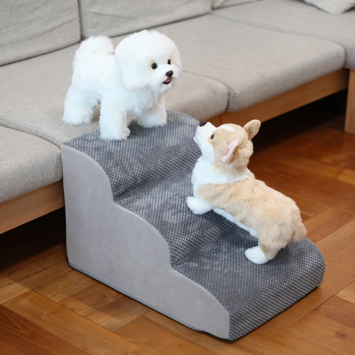 Pet Steps Dog Stairs For High Bed Sofa Puppy Indoor Soft Plush Ladder Dog Ramps Pet Ladder
Pet Steps Dog Stairs For High Bed Sofa Puppy Indoor Soft Plush Ladder Dog Ramps Pet Ladder