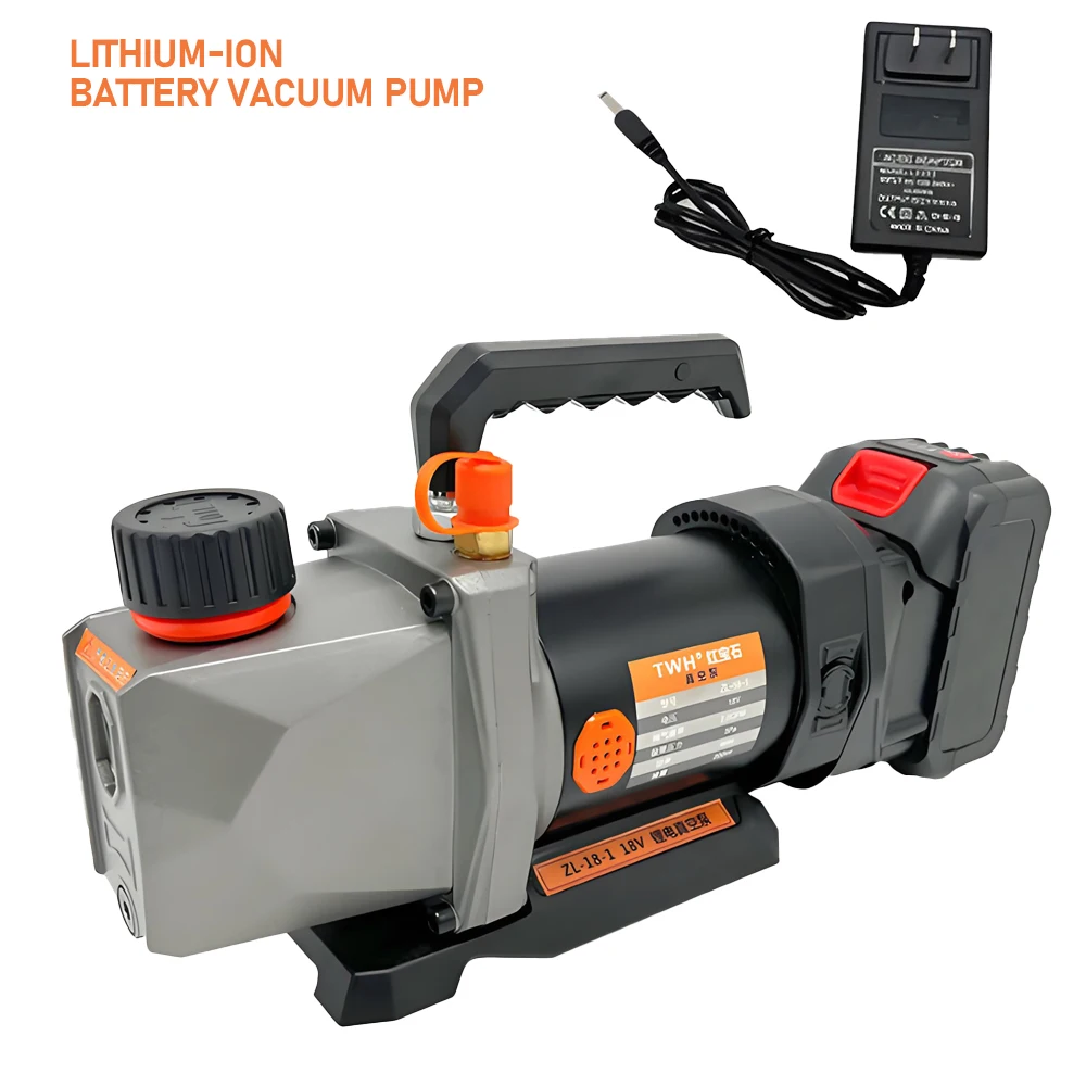 18V Lithium Battery Vacuum Pump Portable Handheld Refrigerant Vacuum Pump 2.5CFM Auto Refrigeration Repair Tool Vacuum Pump
18V Lithium Battery Vacuum Pump Portable Handheld Refrigerant Vacuum Pump 2.5CFM Auto Refrigeration Repair Tool Vacuum Pump