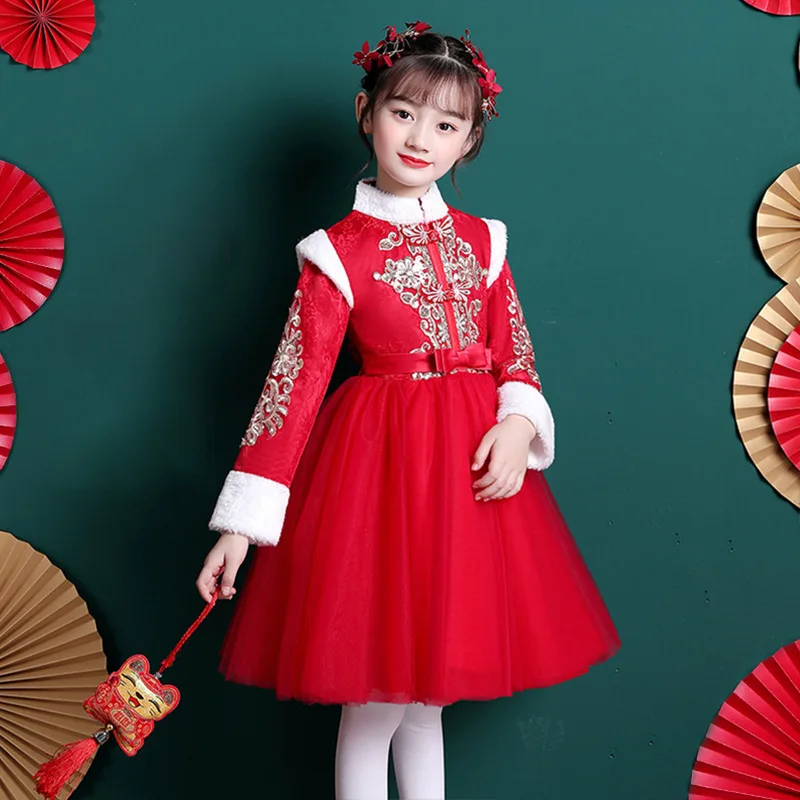 Зимние плотные Новые Ретро Красные вечерние праздничные платья Hanfu Qipao в китайском стиле принцессы для выступлений Новогодние поздравительные платья
Зимние плотные Новые Ретро Красные вечерние праздничные платья Hanfu Qipao в китайском стиле принцессы для выступлений Новогодние поздравительные платья