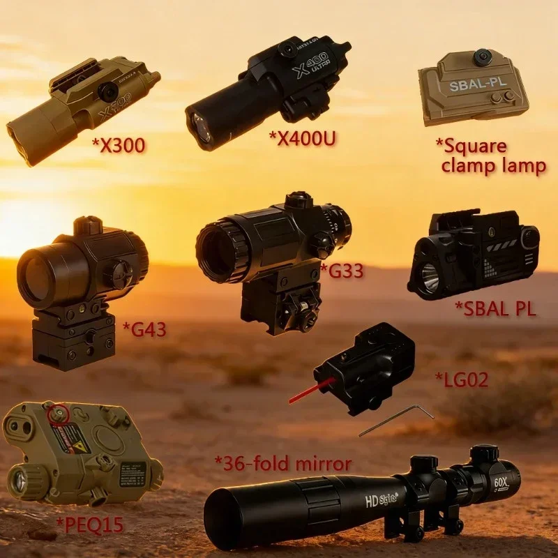 G33/G43/X300/X400U/PEQ-15/LG02 Tactical Laser Flashlight Combo 20mm Picatinny Rail Airsoft CS Game
G33/G43/X300/X400U/PEQ-15/LG02 Tactical Laser Flashlight Combo 20mm Picatinny Rail Airsoft CS Game