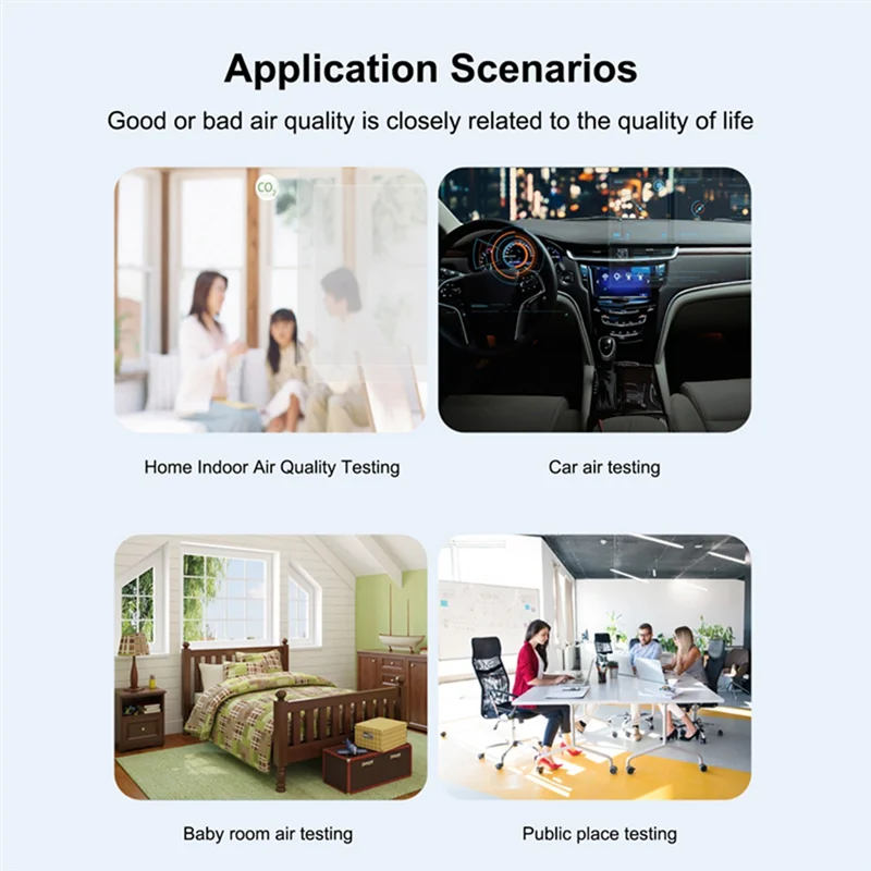 9 In 1 Portable Air Quality Meter PM2.5 PM10 CO CO2 TVOC HCHO AQI Temperature Humidity Tester Color Screen, Black Easy Install
9 In 1 Portable Air Quality Meter PM2.5 PM10 CO CO2 TVOC HCHO AQI Temperature Humidity Tester Color Screen, Black Easy Install
