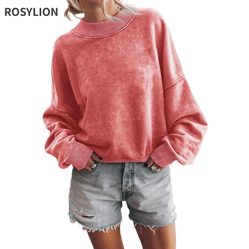 Girls Red Blue Sweatshirt Large Size Women Casual Loose Round Neck Pullover Long Sleeve Top Ladies Solid Color Hoodies S-XXL
Girls Red Blue Sweatshirt Large Size Women Casual Loose Round Neck Pullover Long Sleeve Top Ladies Solid Color Hoodies S-XXL
